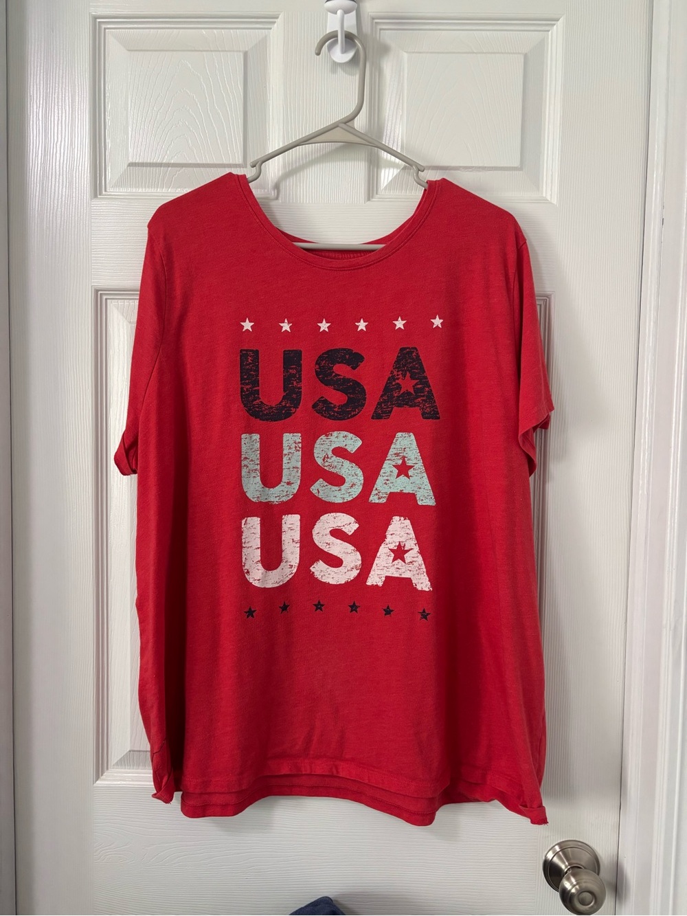 Sonoma Red Women's Graphic Tee with Stars